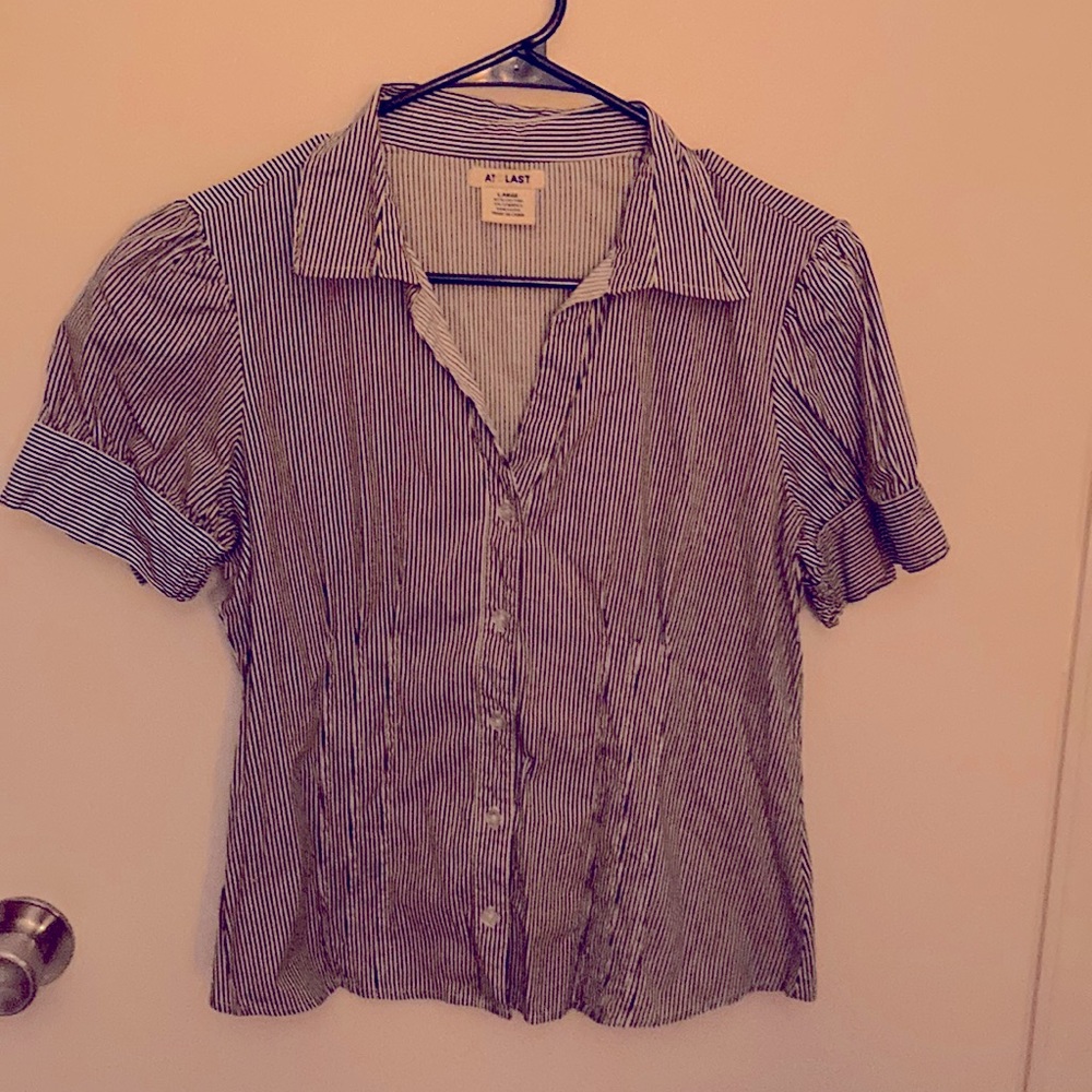 At Last Striped tops-Juniors